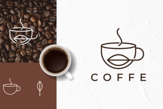 create a modern line art logo design