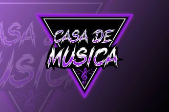 do a creative text logo design for music, artist, rock band