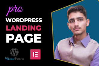 create modern and responsive wordpress landing page