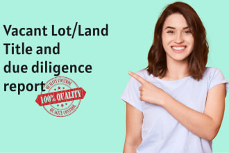 do vacant land title search in detail