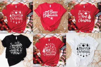 do custom ugly merry christmas t shirt design