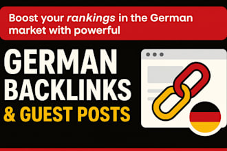 build high quality german backlinks, german guest post