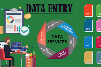 accurate typing, type settings , convert PDF to excel