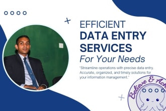 efficient data entry, word , excel, PDF and more
