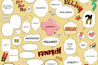 do the lettering for comicbook, grapich novel, manga webtoon