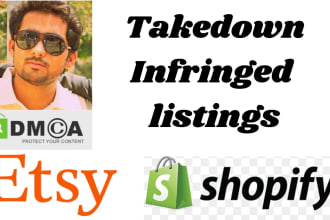 report copyright infringing listings on shopify, etsy stores under dmca notices