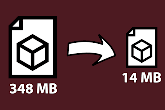 compress and reduce your 3d file size
