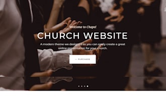 do church website ministry website with livestream