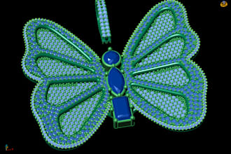 make fully iced 3d jewelry model and rendering