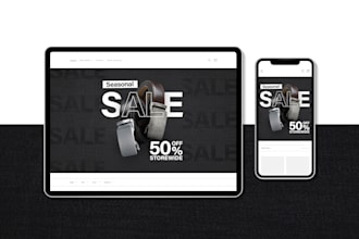 create a professional banner for social media and website
