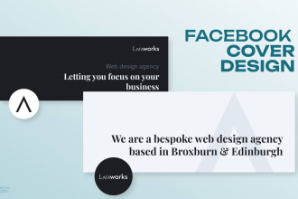 design facebook cover photo banner, any social media