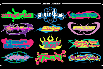 create amazing y2k logo for your streetwear brand