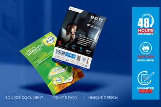 design a unique creative flyer, brochure, poster or leaflet