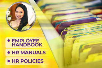 prepare employee handbooks, HR policies for your company