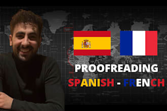 proofread and improve your text in spanish or french