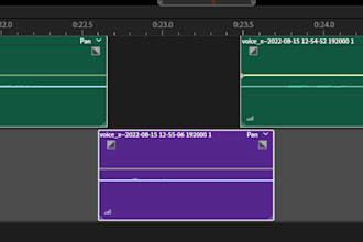 edit, cut and improve sounds and words in audio