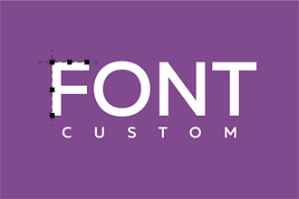 design develop custom font ttf otf woff commercial rights