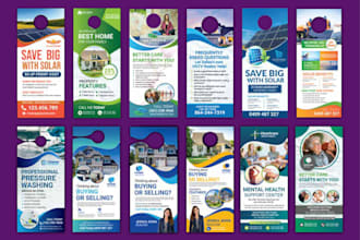 do door hanger, rack card, dl flyer in 4 hours