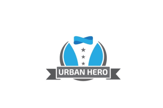 design progressive urban hero logo with source edible file