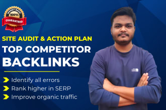 build top competitor backlinks with site audit, action plan