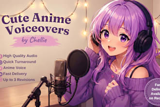 say anything in a cute anime girl voice