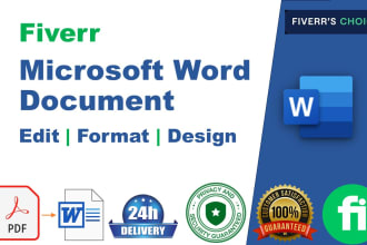edit, format, and design microsoft word document