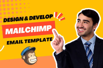 design a professional mailchimp email newsletter template