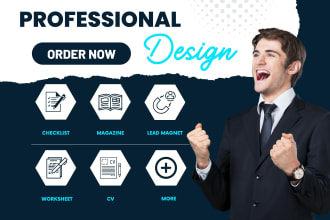 design PDF magazine, checklist, lead magnet, worksheet, ebook design