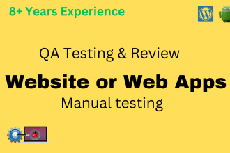 test your website or app for bugs, usability, functionality, UI, UX and more