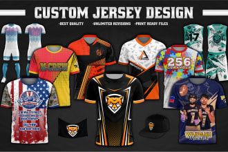 do sublimation sports and esports jersey design