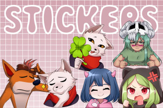 draw custom create twich emotes stylized