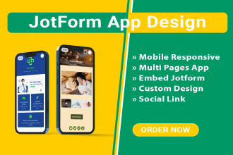 design and develop an amazing jotform app