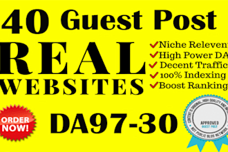 do guest posts, blogger outreach niche edit, link insertion