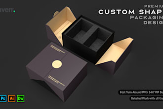 design chocolate box, jewelry box or any custom shape box