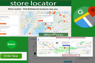 add a interactive google maps store locator in your website