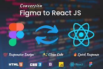 convert figma to responsive react js website