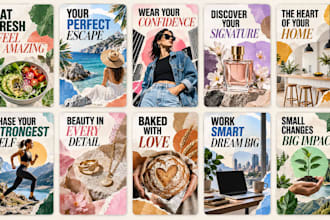 create professional pinterest pin design for traffic and sal