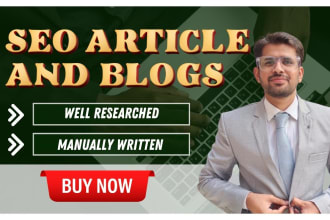 do SEO article writing or blog writing