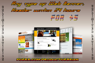 design fb and twitter cover,web header design Professionally