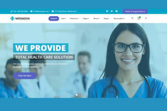 build professional  medical and healthcare website