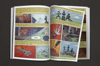 create comic book art and illustrations
