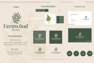 design a custom botanical logo and brand identity
