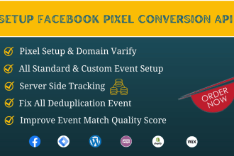 setup facebook pixel conversion API server side tracking for ios 14 update