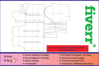 make clothing sewing pattern and cad grading with dxf