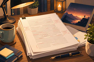 proofread and edit your book manuscript