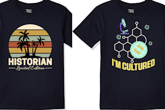 create typography retro vintage svg t shirt design