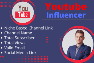 do the top youtube influencer research for your brand