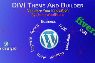 be your website maker by using divi builder and divi theme