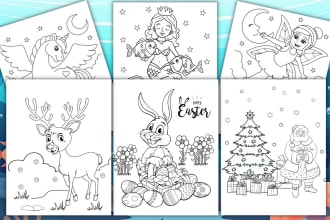 create colouring book pages for kids