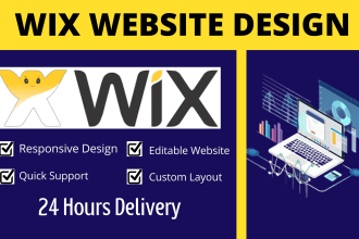 design or redesign wix landing page, wix website, or wix ecommerce store